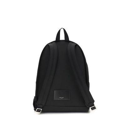 Backpack by Saint Laurent for men in polyamide leather black & signature presents a versatile City Polyamide Leather Backpack design, showcasing a secure zipper with ample and versatile handle, backpack-strap & adjustable-strap for a versatile finish.