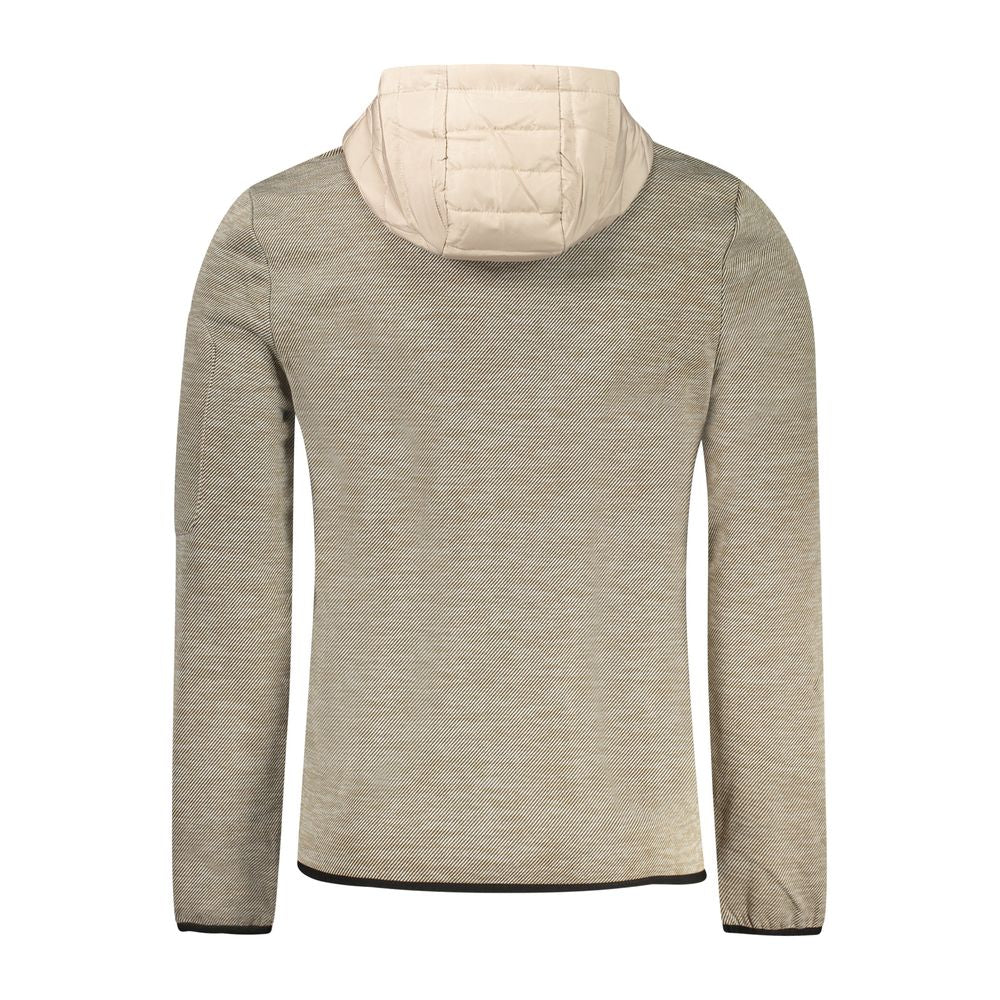 Hooded Windbreaker Jacket by Norway 1963 for men in polyester beige features an enduring silhouette, showcasing technical pockets, hooded & windproof and a sophisticated for a truly enduring aesthetic.