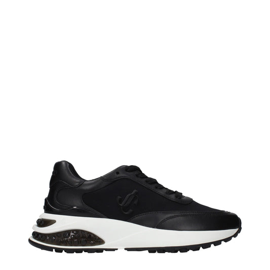 Athletic Sneakers by Jimmy Choo for women in fabric black showcases an impeccable silhouette, defined by an impeccable athletic style design that perfectly captures the essence of the Women's Athletic Fabric Sneakers.