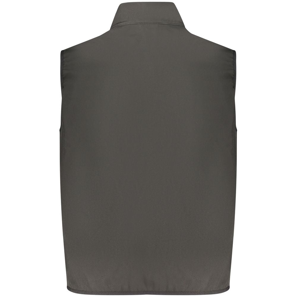 Vest by Norway 1963 for men in polyester black & blue features a stylish silhouette, showcasing distinct pockets and a refined for a truly stylish finish.