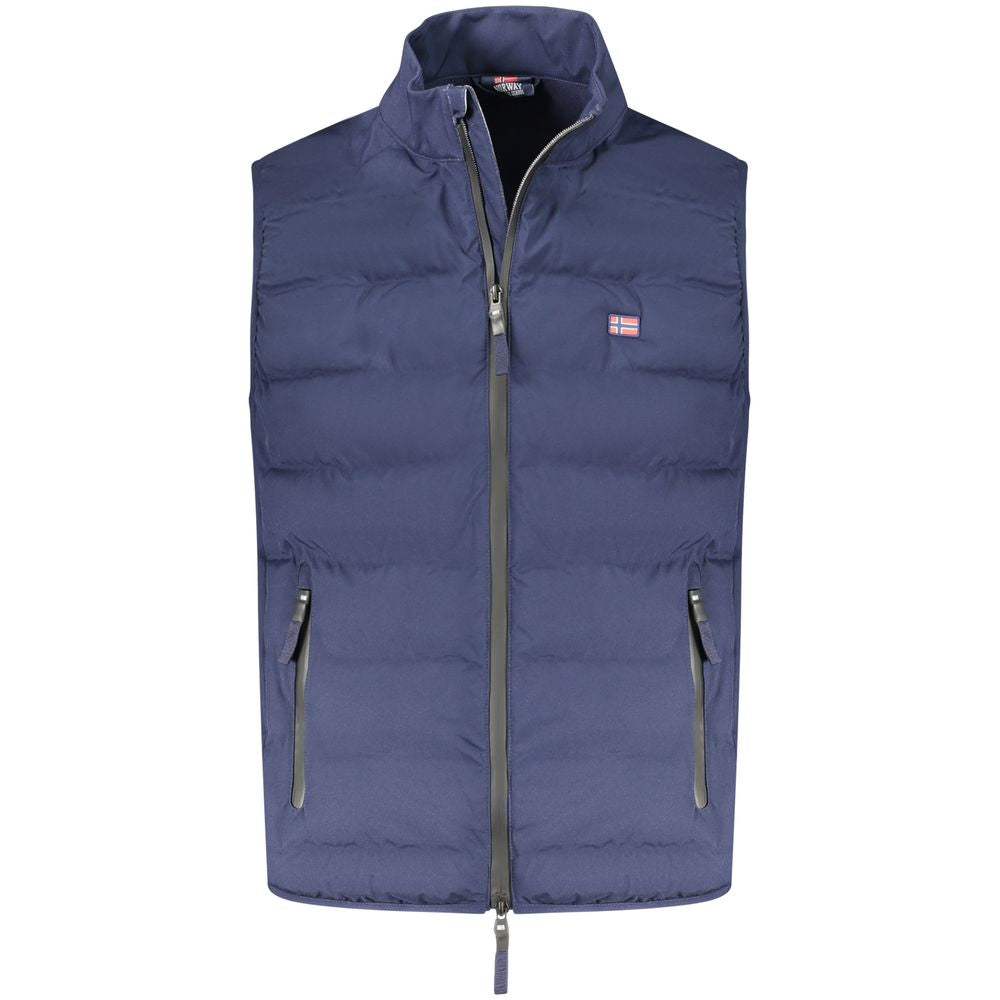 Vest by Norway 1963 for men in polyester blue features a chic silhouette, expertly detailed with a refined and premium for a truly chic look.