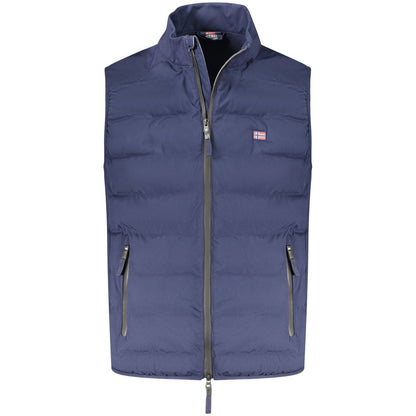 Vest by Norway 1963 for men in polyester blue features a chic silhouette, expertly detailed with a refined and premium for a truly chic look.