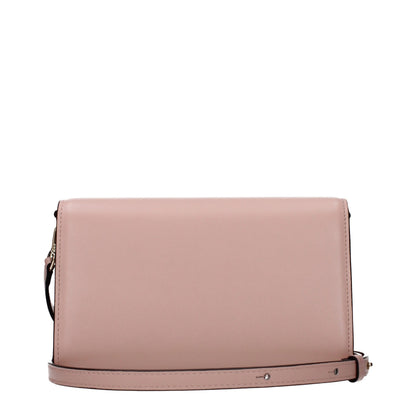 Clutch Handbag by Jimmy Choo for women in leather pink showcases a sculptural silhouette, featuring a secure , ample , and versatile adjustable-strap for a sculptural aesthetic.
