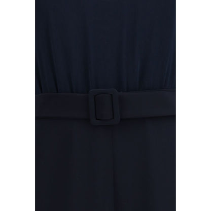 One-Piece by P.A.R.O.S.H. for women in polyester chiffon blue showcases an fashionable silhouette, artfully incorporating a and for a truly fashionable and refined finish.