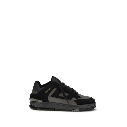 Athletic Sneakers by Axel Arigato for men in polyester & bos taurus calf leather black showcases a architectural silhouette, artfully capturing the essence of the Men's Basketball Polyester & Bos Taurus Calf Leather Athletic Sneakers with its signature architectural basketball style construction.