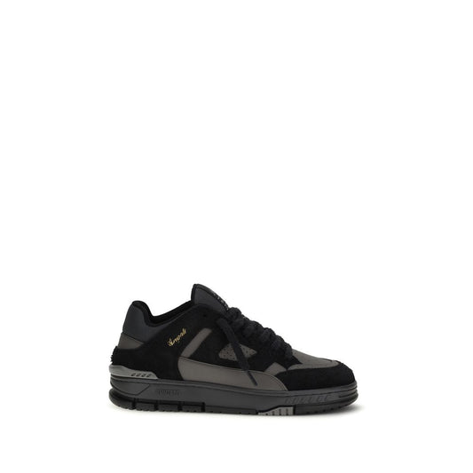 Athletic Sneakers by Axel Arigato for men in polyester & bos taurus calf leather black showcases a architectural silhouette, artfully capturing the essence of the Men's Basketball Polyester & Bos Taurus Calf Leather Athletic Sneakers with its signature architectural basketball style construction.