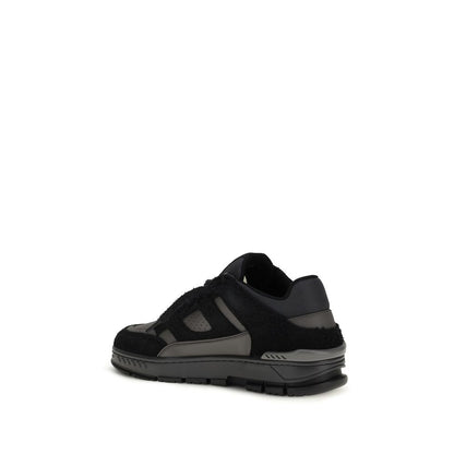 Athletic Sneakers by Axel Arigato for men in polyester & bos taurus calf leather black presents a sleek silhouette, perfectly capturing the basketball style essence of Men's Basketball Polyester & Bos Taurus Calf Leather Athletic Sneakers with its sleek design and premium finish.