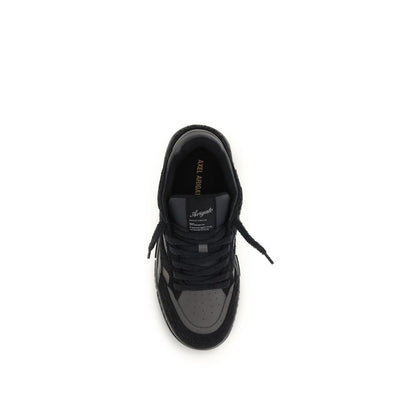 Athletic Sneakers by Axel Arigato for men in polyester & bos taurus calf leather black features an timeless silhouette from the Men's Basketball Polyester & Bos Taurus Calf Leather Athletic Sneakers collection, showcasing a timeless basketball style for a timeless look.