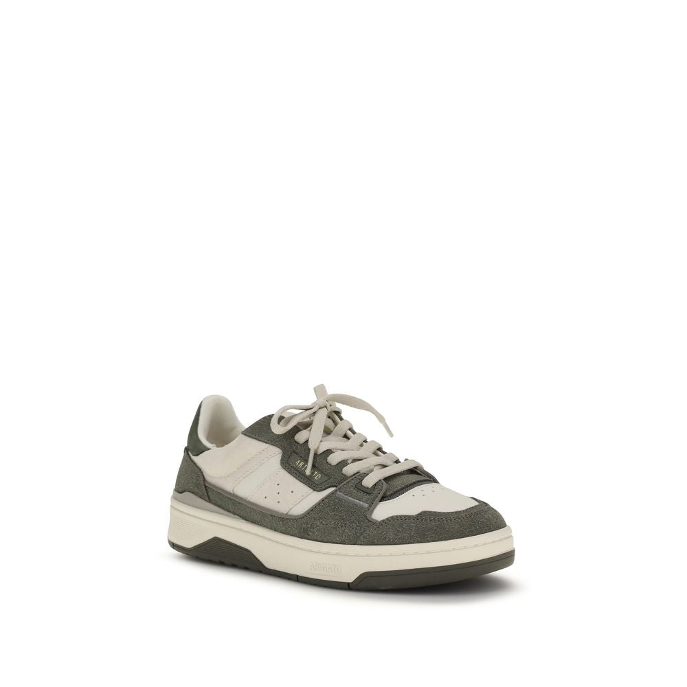 Sneakers by Axel Arigato for men in bos taurus suede calf leather bicolour features a chic design, perfectly showcasing the chic low-top tennis style of this Men's Low Top Tennis Bos Taurus Suede Calf Leather Sneakers.