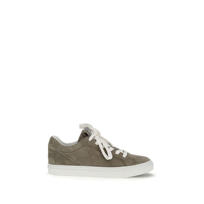 Sneakers by Brunello Cucinelli for women in bos taurus suede calf leather gray presents a on trend silhouette from the Women's Fashion Bos Taurus Suede Calf Leather Sneakers collection, showcasing a on trend fashion style for an elevated aesthetic.