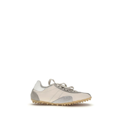 Maison Margiela Women's Athletic Suede Leather Sneakers - Beige