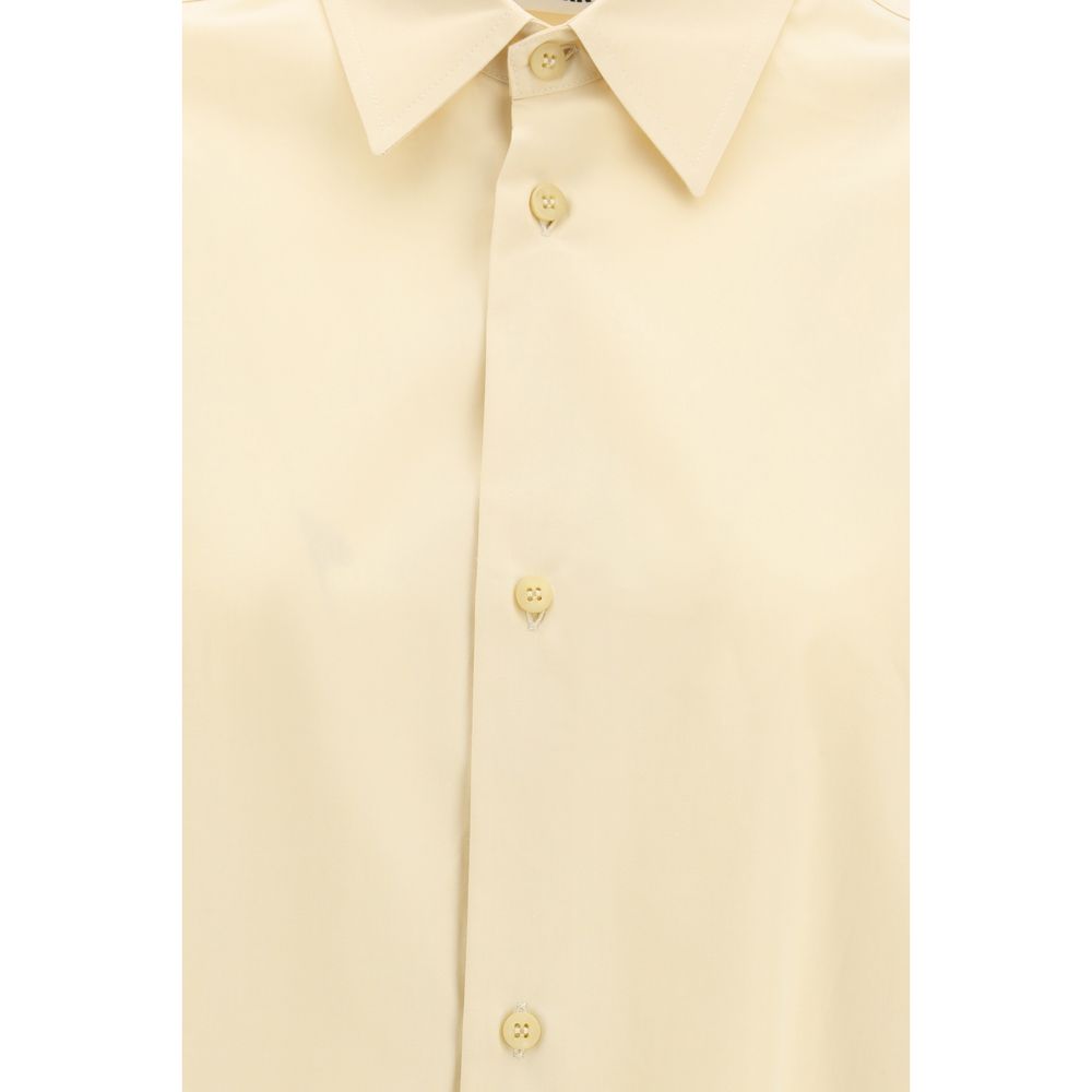 Dress Shirt by Darkpark for women in cotton beige, featuring a nuanced and nuanced for a sophisticated finish.