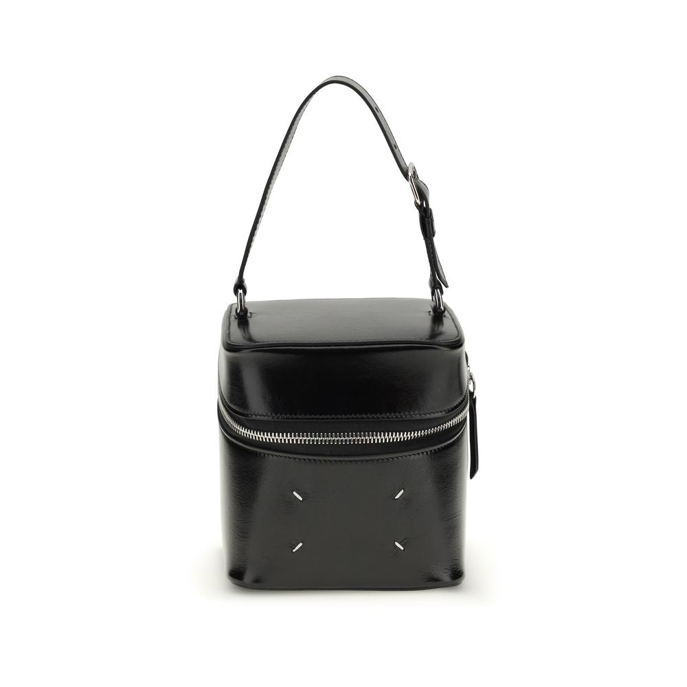 Bucket Shoulder Bag by Maison Margiela for women in bos taurus calf leather black, white & signature features a effortless chic silhouette with a secure zipper, ample , and versatile shoulder-strap, handle & adjustable-strap for a effortless chic finish.