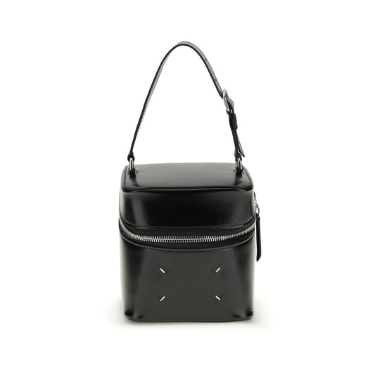 Bucket Shoulder Bag by Maison Margiela for women in bos taurus calf leather black, white & signature features a effortless chic silhouette with a secure zipper, ample , and versatile shoulder-strap, handle & adjustable-strap for a effortless chic finish.