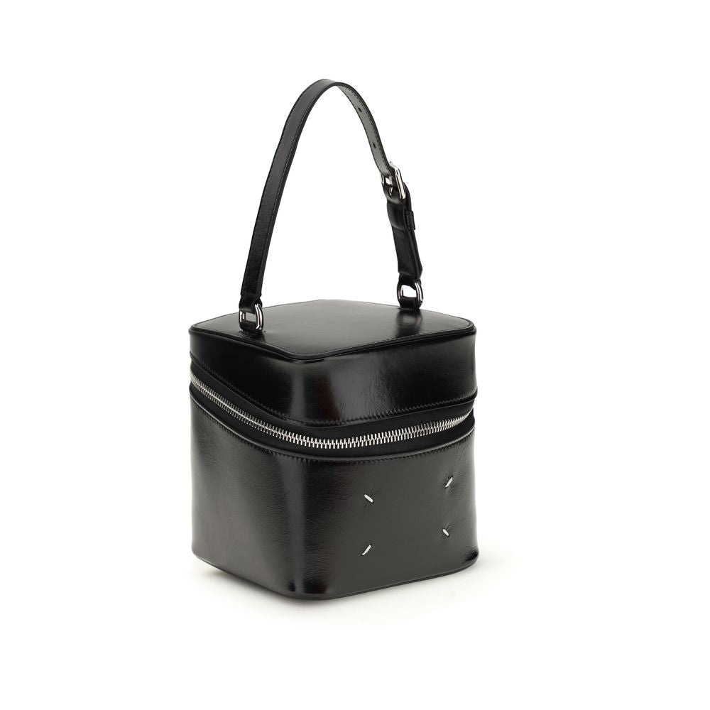 Bucket Shoulder Bag by Maison Margiela for women in bos taurus calf leather black, white & signature features a enviable silhouette, showcasing a secure zipper, ample , and enviable shoulder-strap, handle & adjustable-strap for a enviable finish.