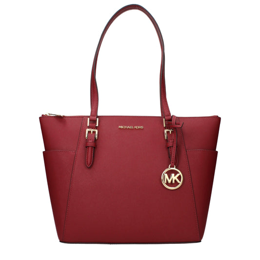 Shoulder Bag by Michael Kors for women in leather red showcases a statuesque silhouette, artfully detailed with a secure , organized , and versatile shoulder-strap for a statuesque look.