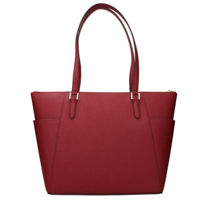 Shoulder Bag by Michael Kors for women in leather red features a effortless sophistication silhouette, secured by a with ample and versatile shoulder-strap for a effortless sophistication finish.