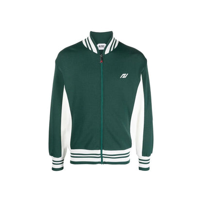 This Bomber Jacket by Autry for men in nylon & viscose bicolour exhibits a edgy silhouette, meticulously detailed with functional and a edgy for a edgy finish.