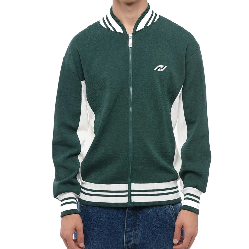 Bomber Jacket by Autry for men in nylon & viscose bicolour features a dramatic silhouette, showcasing a sophisticated and distinctive for a dramatic aesthetic.