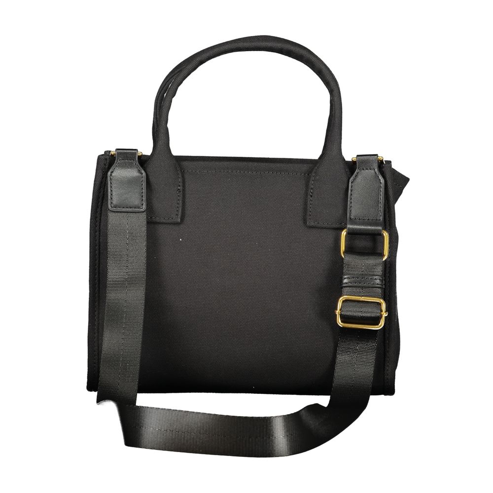 Handbag by Twinset for women in cotton black features a ornamental silhouette, showcasing a secure , ample , and ornamental for a sophisticated look.