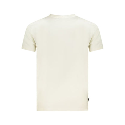 Timberland Men's Regular-Fit Short-Sleeve Crew Neck Cotton T-Shirt - Beige Print