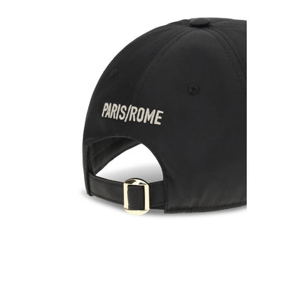 This Baseball Cap by Valentino Garavani for men in cotton black presents a distinguished silhouette, meticulously showcasing the signature aesthetic and high-end profile of the Cotton Baseball Cap.