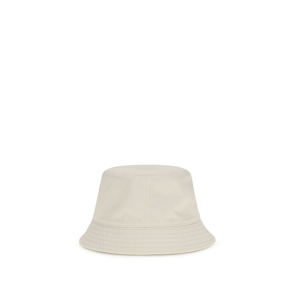 Bucket Hat by Moncler for women in polyester white features an effortless chic silhouette from the Polyester Bucket Hat collection, showcasing a effortless chic design that offers a refined and effortless chic fit.