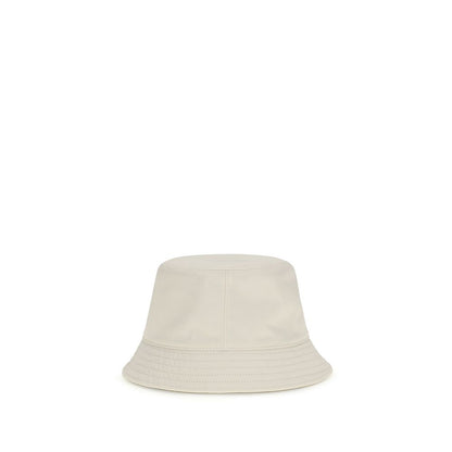 Bucket Hat by Moncler for women in polyester white features an effortless chic silhouette from the Polyester Bucket Hat collection, showcasing a effortless chic design that offers a refined and effortless chic fit.