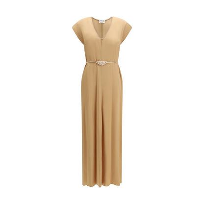 Dress by Forte_Forte for women in viscose orange features an magnificent silhouette, artfully detailed with a magnificent v-neck neckline and short-sleeve that flows into an magnificent short long.