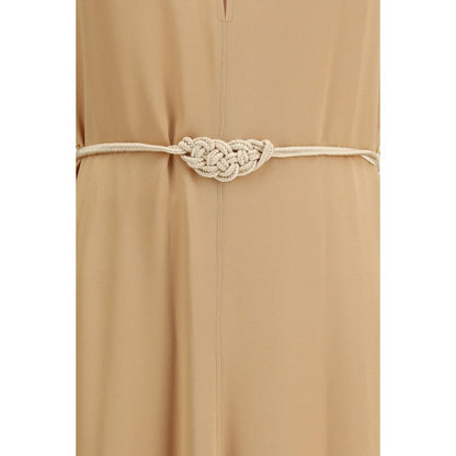 Dress by Forte_Forte for women in viscose orange features an cute silhouette, detailed with a and that elegantly flows into a cute short long.