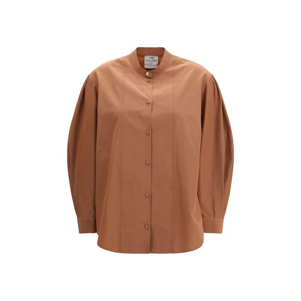 Shirt by Forte_Forte for women in cotton polyester multicolor presents a discerning silhouette, showcasing a sophisticated and long-sleeve for a truly discerning finish.