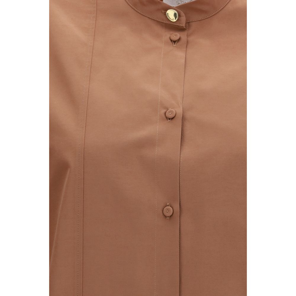 Shirt by Forte_Forte for women in cotton polyester multicolor showcases a sublime silhouette, artfully detailed with a sublime and for a sophisticated, sublime finish.