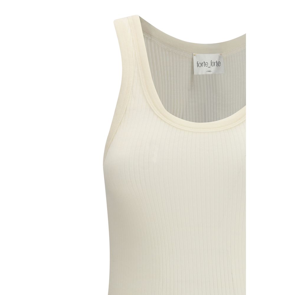 Activewear T-Shirt by Forte_Forte for women in polyamide wool beige presents a kinetic silhouette, showcasing the kinetic and alongside functional for a premium, athletic look.