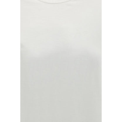 T-Shirt by Forte_Forte for women in organic cotton white showcases a chic silhouette, artfully detailed with a chic and for a chic finish.