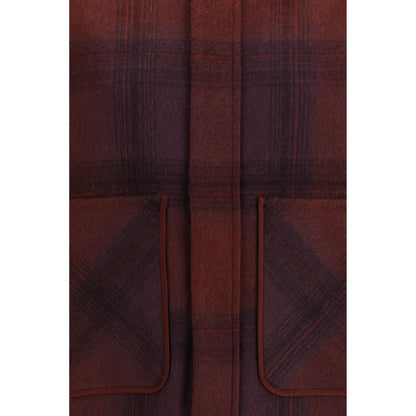 Overcoat by God's True Cashmere for women in cashmere wool multicolor presents a luxurious silhouette, showcasing a luxurious and sophisticated for a premium, luxurious look.