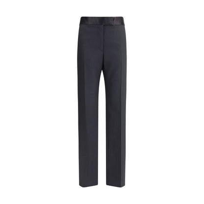 Pants by Tom Ford for women in wool & silk gold features an on trend silhouette with a and regular-fit cut in an elegant long for a sophisticated look.