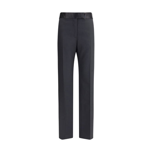 Pants by Tom Ford for women in wool & silk gold features an on trend silhouette with a and regular-fit cut in an elegant long for a sophisticated look.