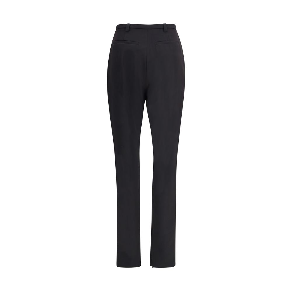 Trousers by The Latest for women in stretch polyester black features a tailored silhouette with a tailored skinny & slim, defined by its long and a sophisticated high rise.