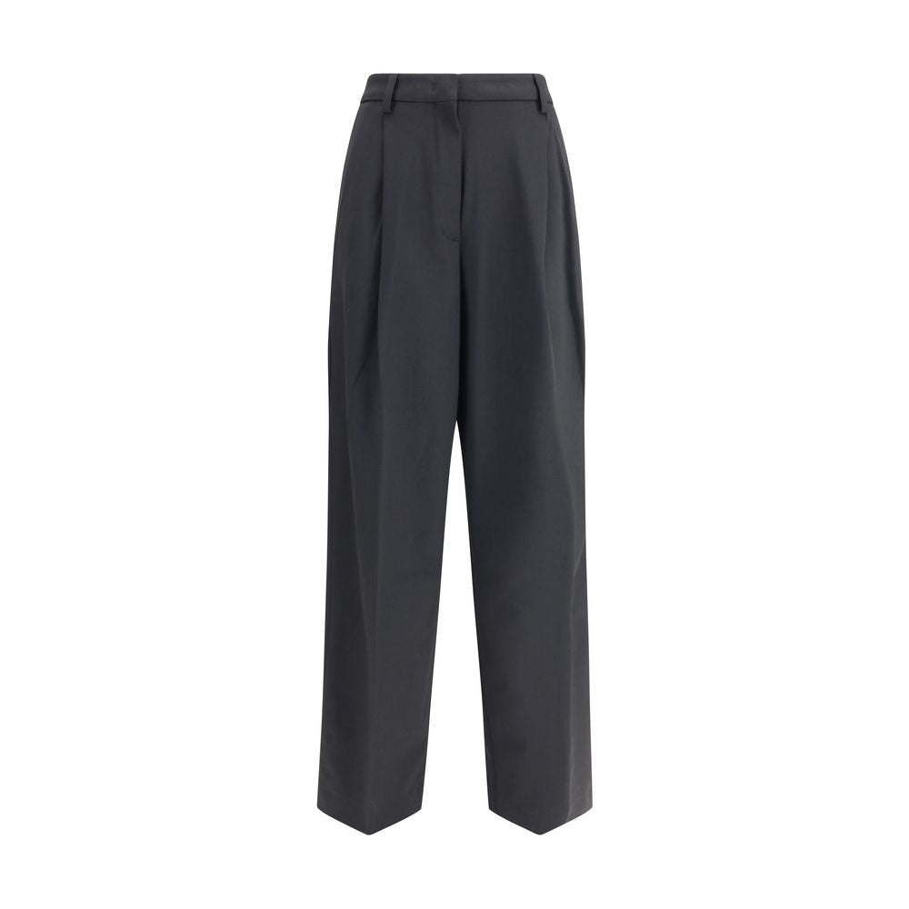 Casual Pants by The Latest for women in polyester & wool black features an sartorial regular-fit and long with a cut for a sartorial finish.