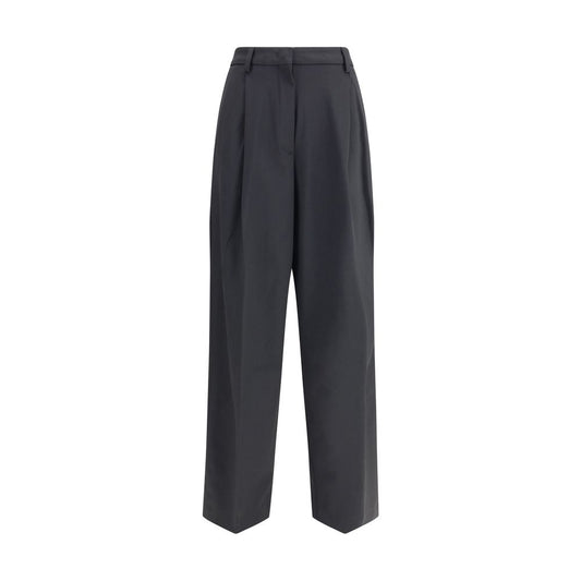 Casual Pants by The Latest for women in polyester & wool black features an sartorial regular-fit and long with a cut for a sartorial finish.