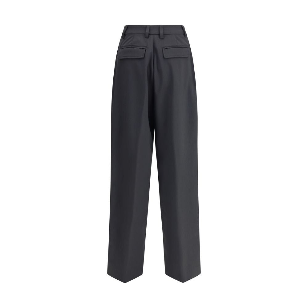 Casual Pants by The Latest for women in polyester & wool black features a refined silhouette with a refined regular-fit, defined by a and a refined long for a refined finish.