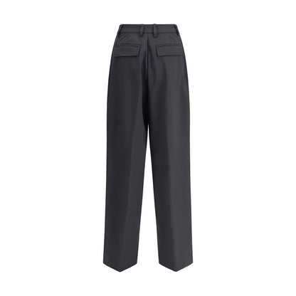 Casual Pants by The Latest for women in polyester & wool black features a refined silhouette with a refined regular-fit, defined by a and a refined long for a refined finish.