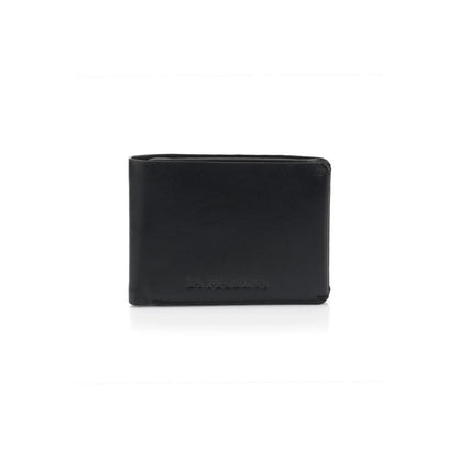 La Martina Polyester Polyurethane Denim Wallet - Black