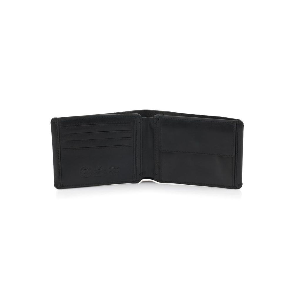 La Martina Polyester Polyurethane Denim Wallet - Black