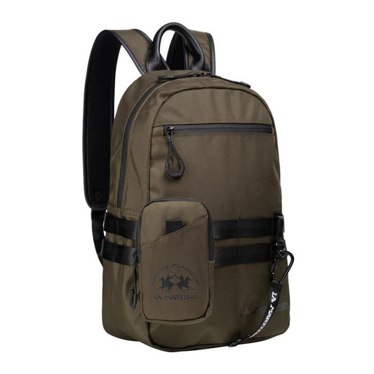 La Martina Polyamide Backpack - Bicolour Green
