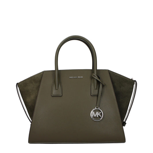 Handbag by Michael Kors for women in leather green features a ornamental silhouette, showcasing a secure , ample , and ornamental adjustable-strap for a sophisticated look.