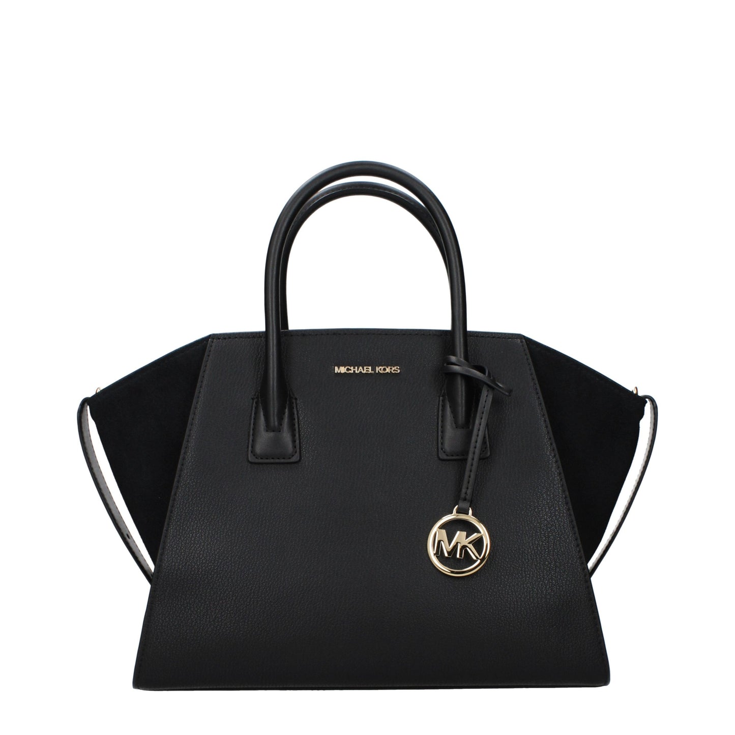 Handbag by Michael Kors for women in leather black presents a ornamental silhouette, showcasing a secure , ample , and versatile adjustable-strap for a ornamental finish.