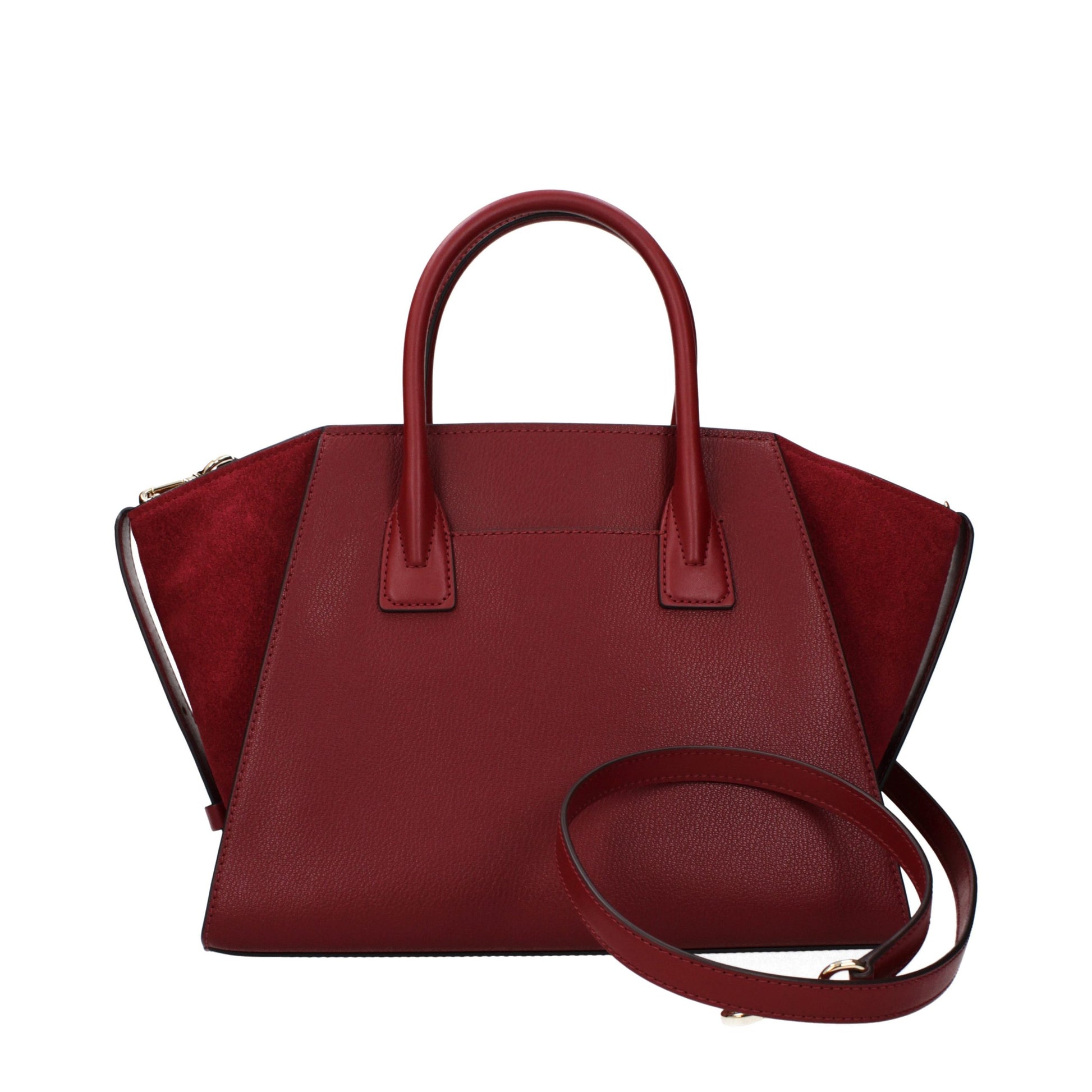 Handbag by Michael Kors for women in leather red features an refined silhouette, showcasing a secure , ample , and versatile adjustable-strap for a sophisticated refined aesthetic.