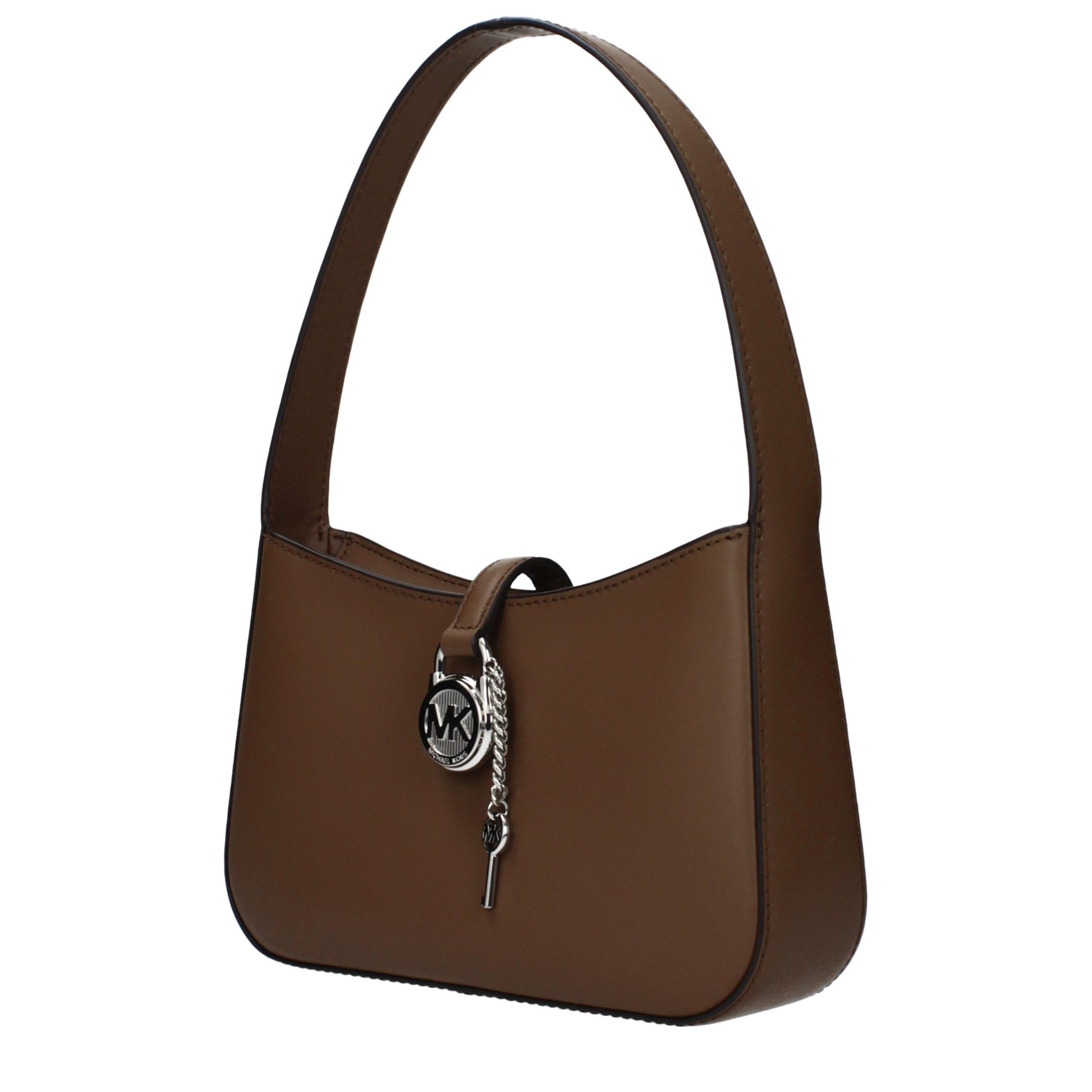 Handbag by Michael Kors for women in leather brown features a ornamental silhouette, showcasing a secure , ample , and ornamental adjustable-strap for a sophisticated look.