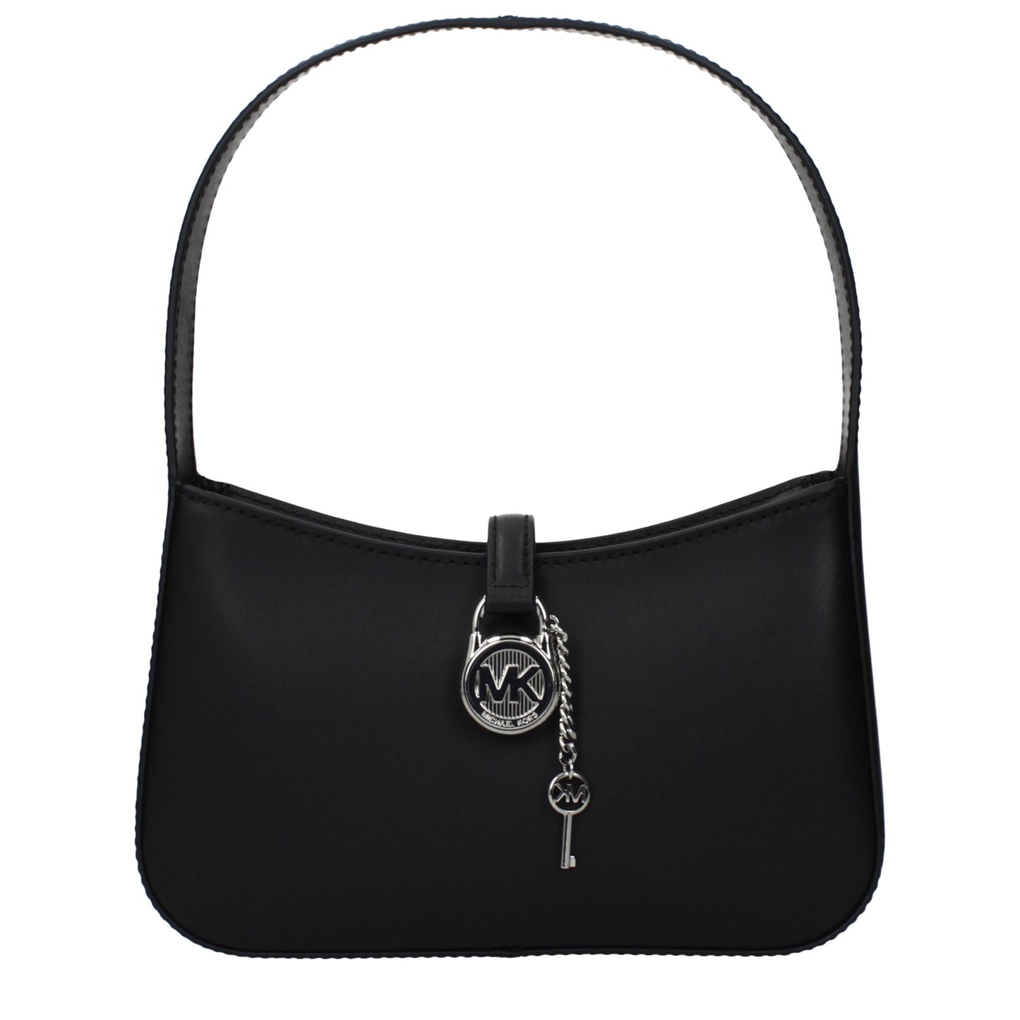Handbag by Michael Kors for women in leather black features a ornamental silhouette, showcasing a secure , ample , and ornamental for a sophisticated look.